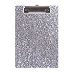 Silver Glitter Texture, Light Creative Background A5 Acrylic Clipboard