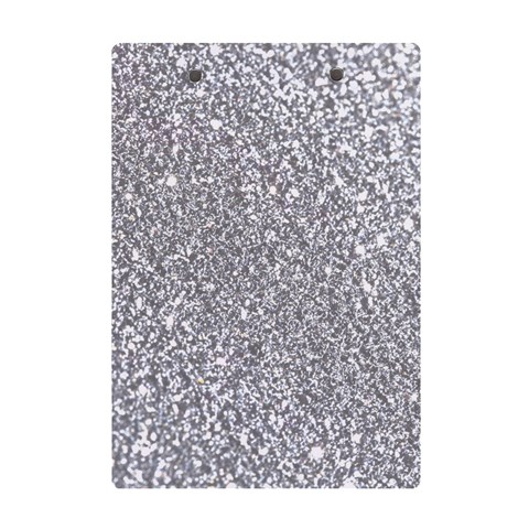 Silver Glitter Texture, Light Creative Background A5 Acrylic Clipboard from ArtsNow.com Back