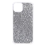 Silver Glitter Texture, Light Creative Background iPhone 13 TPU UV Print Case