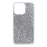 Silver Glitter Texture, Light Creative Background iPhone 13 Pro TPU UV Print Case