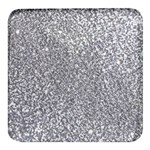 Silver Glitter Texture, Light Creative Background Square Glass Fridge Magnet (4 pack)