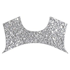 Silver Glitter Texture, Light Creative Background Women s Cut Out Long Sleeve T Front Top