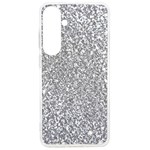 Silver Glitter Texture, Light Creative Background Samsung Galaxy S24 Ultra 6.9 Inch TPU UV Case