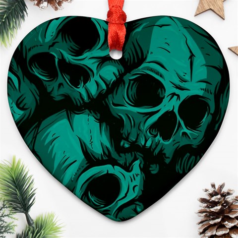 Skulls Ornament (Heart) from ArtsNow.com Front