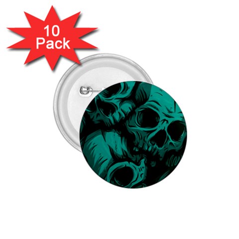 Skulls 1.75  Buttons (10 pack) from ArtsNow.com Front