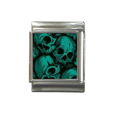 Skulls Italian Charm (13mm) from ArtsNow.com Front