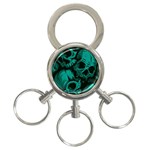 Skulls 3-Ring Key Chain