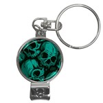 Skulls Nail Clippers Key Chain