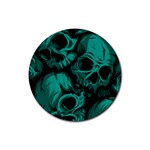 Skulls Rubber Coaster (Round)