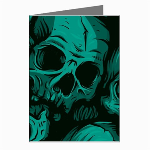 Skulls Greeting Card from ArtsNow.com Left