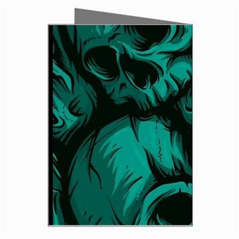 Skulls Greeting Card from ArtsNow.com Right