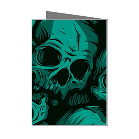 Skulls Mini Greeting Cards (Pkg of 8) from ArtsNow.com Left