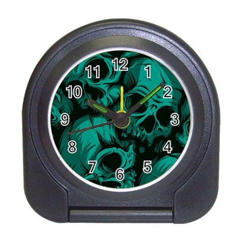 Skulls Travel Alarm Clock from ArtsNow.com Front