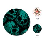 Skulls Playing Cards Single Design (Round)