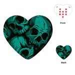 Skulls Playing Cards Single Design (Heart)