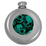 Skulls Round Hip Flask (5 oz)