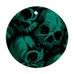 Skulls Round Ornament (Two Sides)