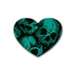 Skulls Rubber Coaster (Heart)