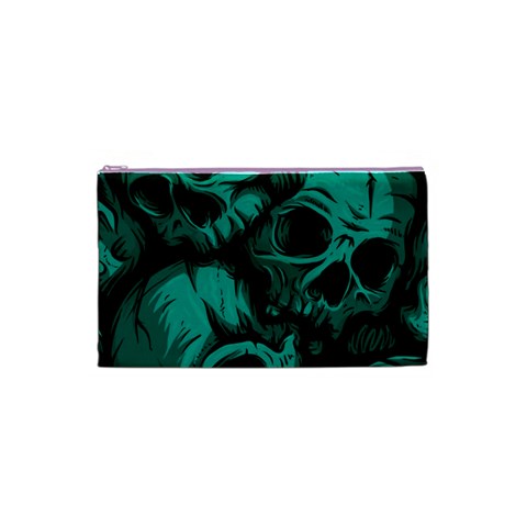 Skulls Cosmetic Bag (Small) from ArtsNow.com Front