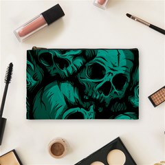 Skulls Cosmetic Bag (Medium) from ArtsNow.com Front