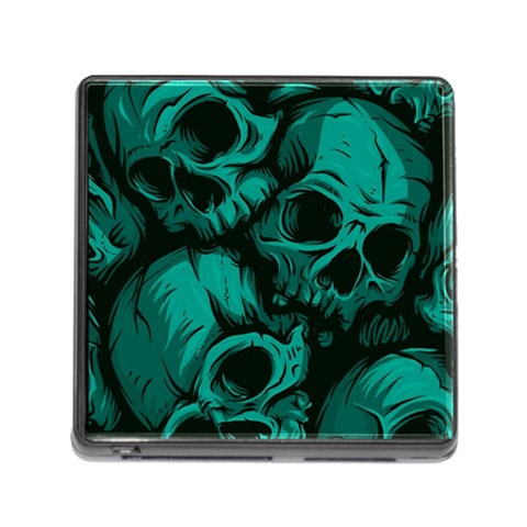 Skulls Memory Card Reader (Square 5 Slot) from ArtsNow.com Front