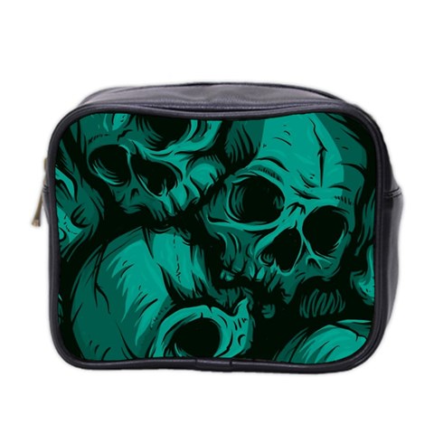 Skulls Mini Toiletries Bag (Two Sides) from ArtsNow.com Front