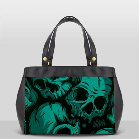 Skulls Oversize Office Handbag (2 Sides) from ArtsNow.com Back