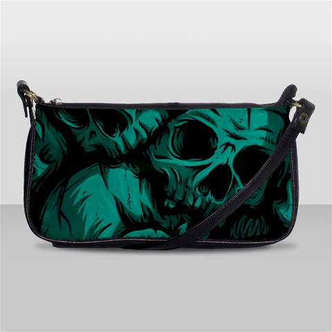 Skulls Shoulder Clutch Bag from ArtsNow.com Front