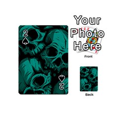 Skulls Playing Cards 54 Designs (Mini) from ArtsNow.com Front - Spade2