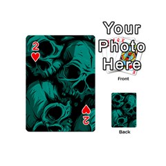 Skulls Playing Cards 54 Designs (Mini) from ArtsNow.com Front - Heart2