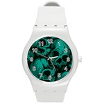 Skulls Round Plastic Sport Watch (M)