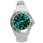 Skulls Round Plastic Sport Watch (L)