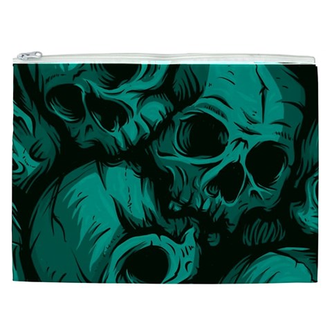 Skulls Cosmetic Bag (XXL) from ArtsNow.com Front