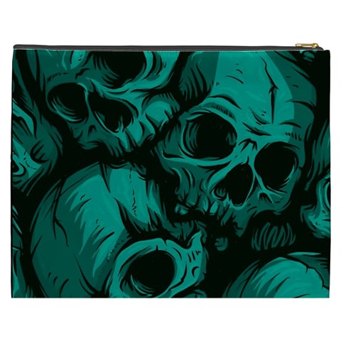 Skulls Cosmetic Bag (XXXL) from ArtsNow.com Back