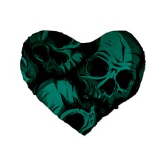 Skulls Standard 16  Premium Heart Shape Cushions from ArtsNow.com Front