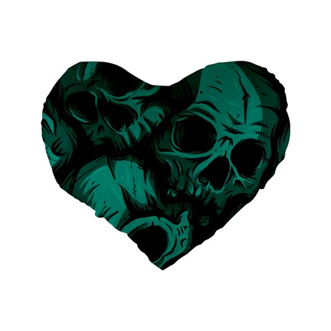 Skulls Standard 16  Premium Heart Shape Cushions from ArtsNow.com Back