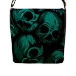 Skulls Flap Closure Messenger Bag (L)