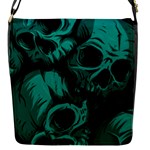 Skulls Flap Closure Messenger Bag (S)