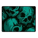 Skulls Two Sides Fleece Blanket (Small)