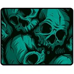 Skulls Two Sides Fleece Blanket (Medium)