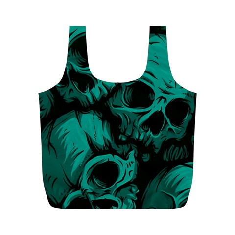 Skulls Full Print Recycle Bag (M) from ArtsNow.com Front