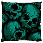 Skulls Standard Premium Plush Fleece Cushion Case (One Side)