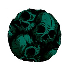 Skulls Standard 15  Premium Flano Round Cushions from ArtsNow.com Front