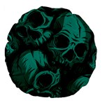 Skulls Large 18  Premium Flano Round Cushions