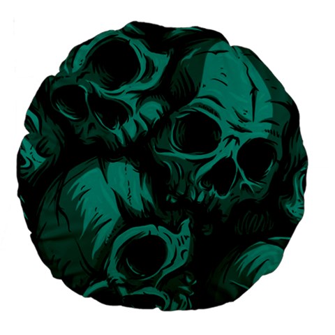 Skulls Large 18  Premium Flano Round Cushions from ArtsNow.com Back