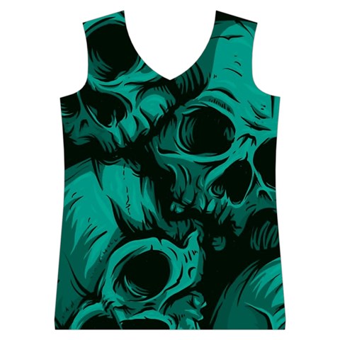 Skulls Women s Basketball Tank Top from ArtsNow.com Front