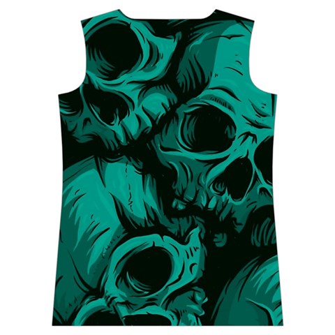 Skulls Women s Basketball Tank Top from ArtsNow.com Back