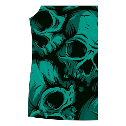 Skulls Women s Button Up Vest from ArtsNow.com Front Right