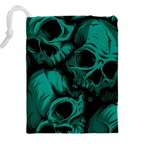 Skulls Drawstring Pouch (5XL) from ArtsNow.com Back