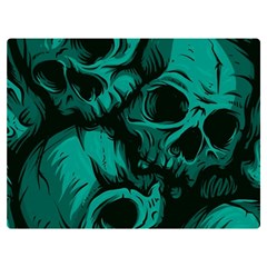 Skulls Two Sides Premium Plush Fleece Blanket (Baby Size) from ArtsNow.com 40 x30  Blanket Back